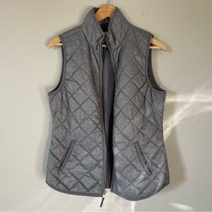 Old Navy Women's Small Grey Lightweight Full Zip Puffer Vest